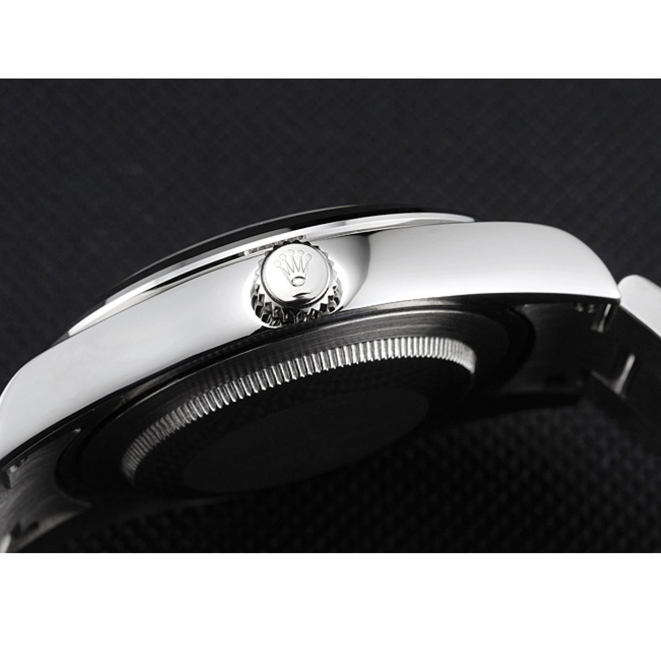Rolex copies cheap Dial Markings Orange Milgauss Rolex Swiss Bracelet And Black Case Stainless Steel 0821